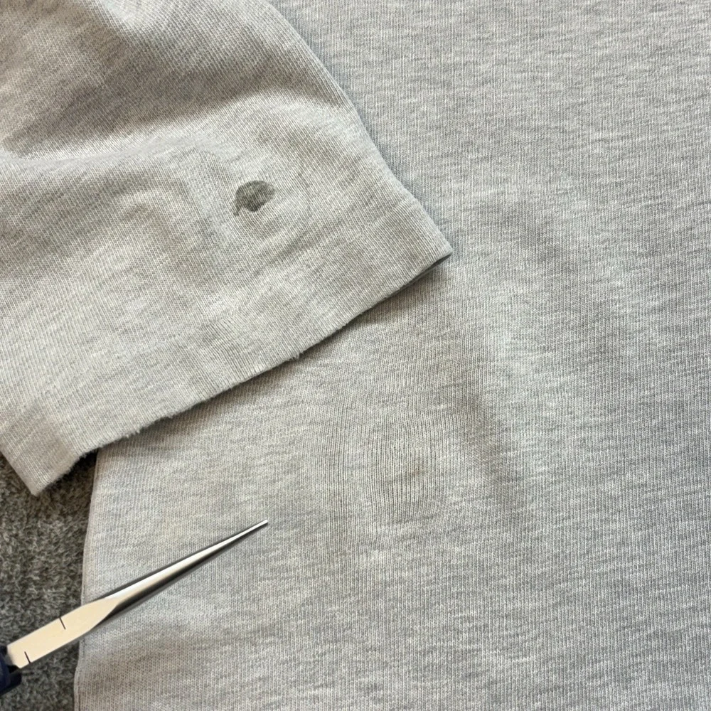 Vintage 90s Polo Sport Ralph Lauren P67 Crest Rugby Sweatshirt Men's L Grey Y2K
